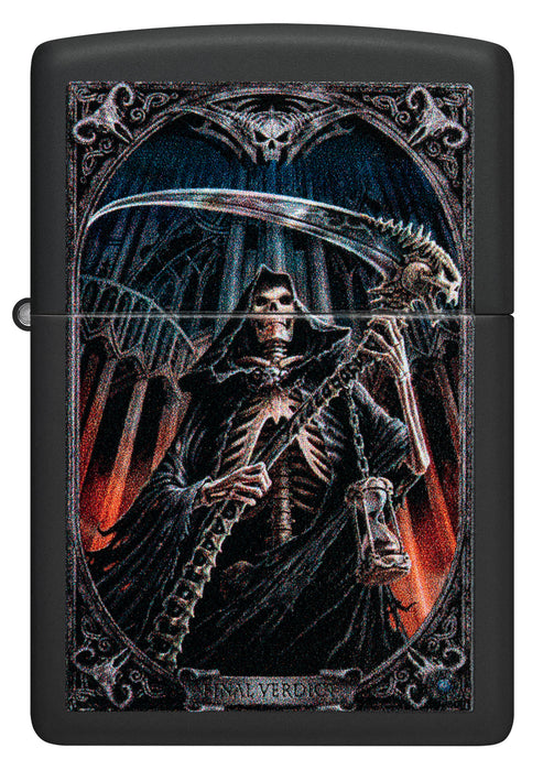Zippo Anne Stokes Grim Reaper, Black Matte Lighter #46164