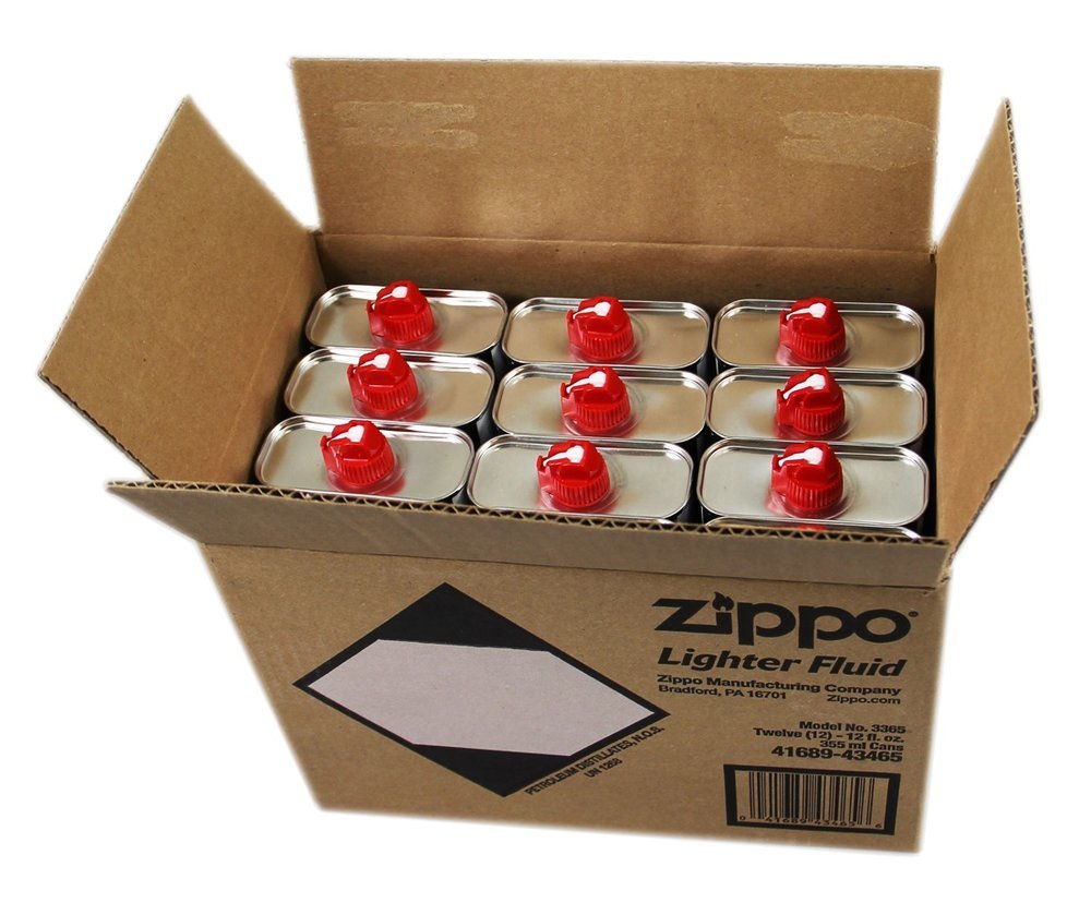 Zippo Lighter Fluid, 12 oz, 12-Can #3365