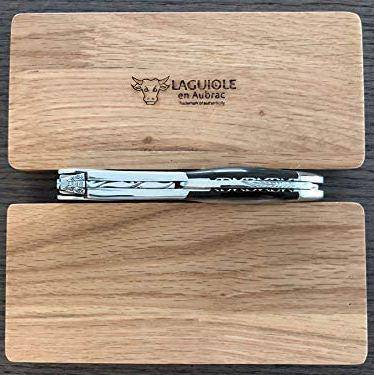 Handcrafted Sommelier DeLuxe No 9 Waiter's Corkscrew with Solid Horn Handle by Laguiole en Aubrac