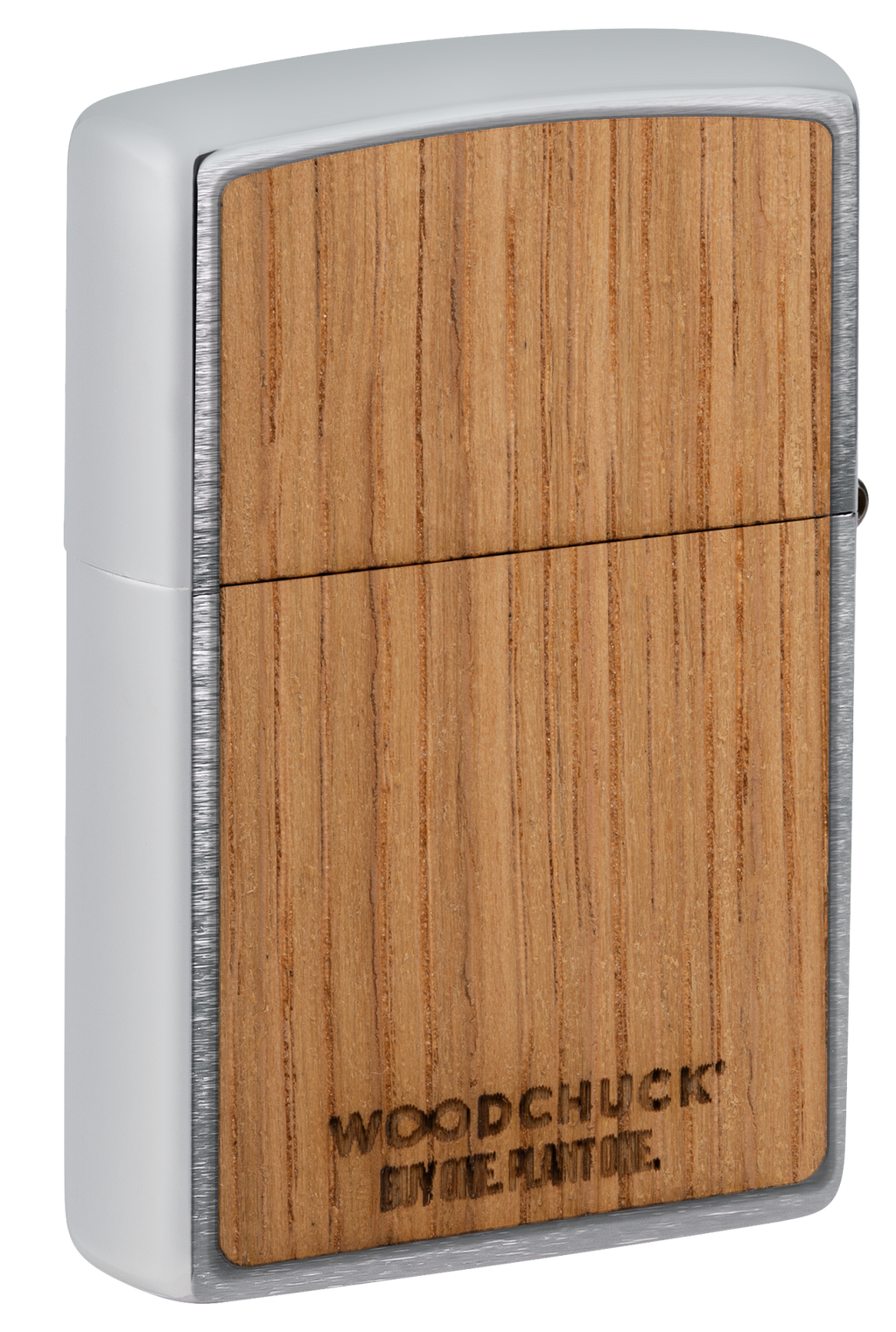 Zippo WOODCHUCK USA Jack Daniels Tennesse Whiskey, Brushed Chrome Lighter #48392
