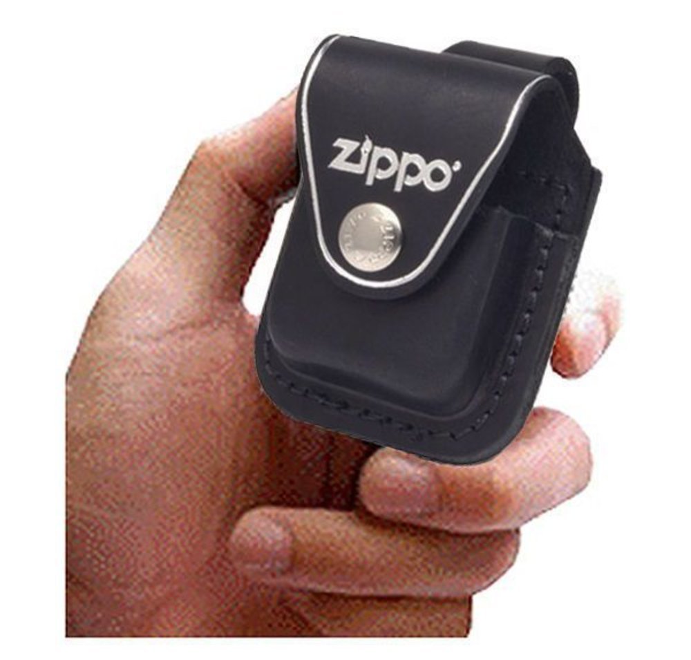 Zippo Belt Loop Leather Pouch, Gift Set #LPGS-LPLBK