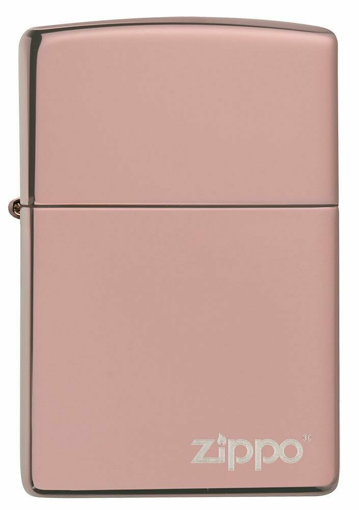 Zippo Classic High Polish Rose Gold with Logo, Lighter #49190ZL
