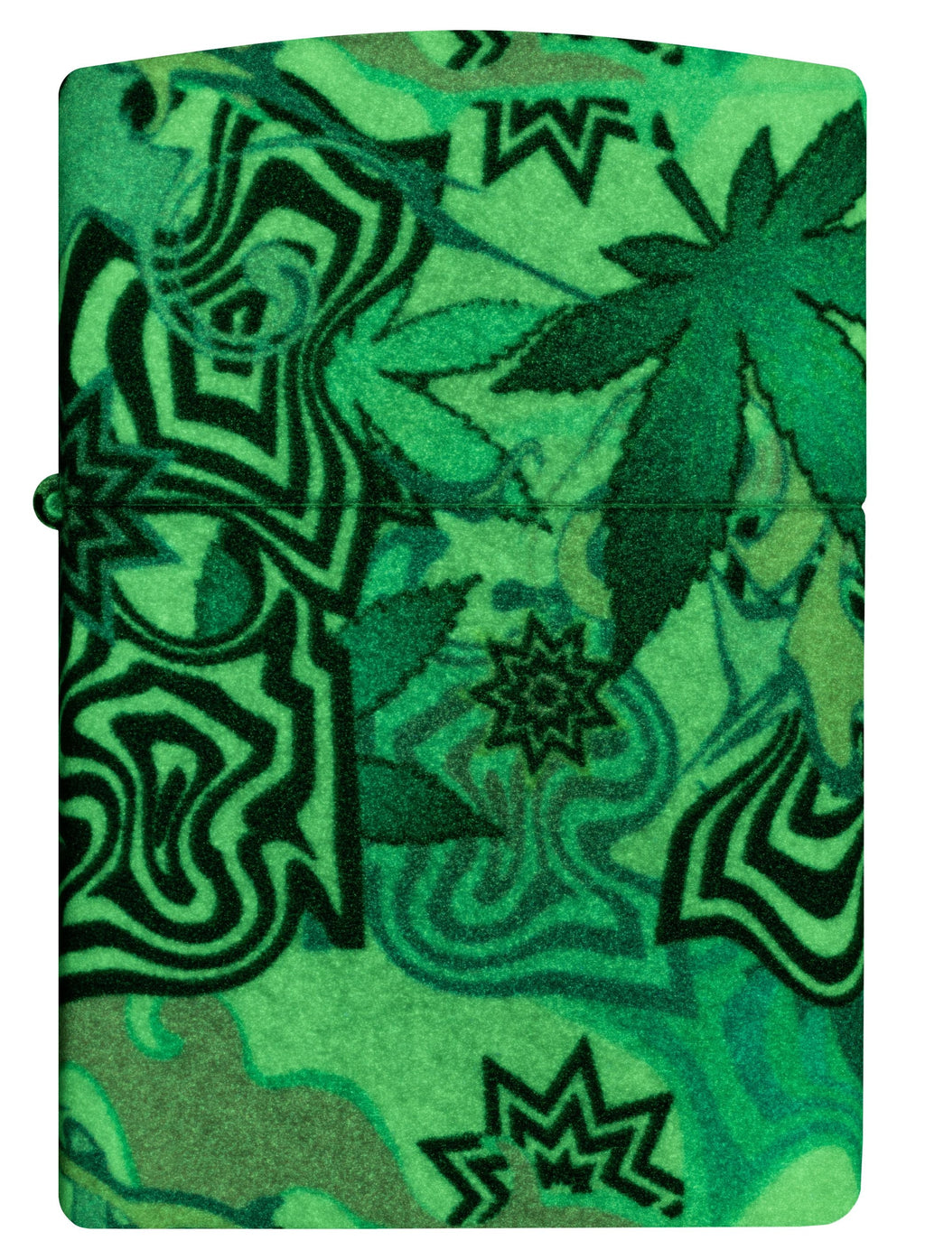 Zippo Abstract Cannabis 540°, Glow-in-the-Dark Lighter #46562
