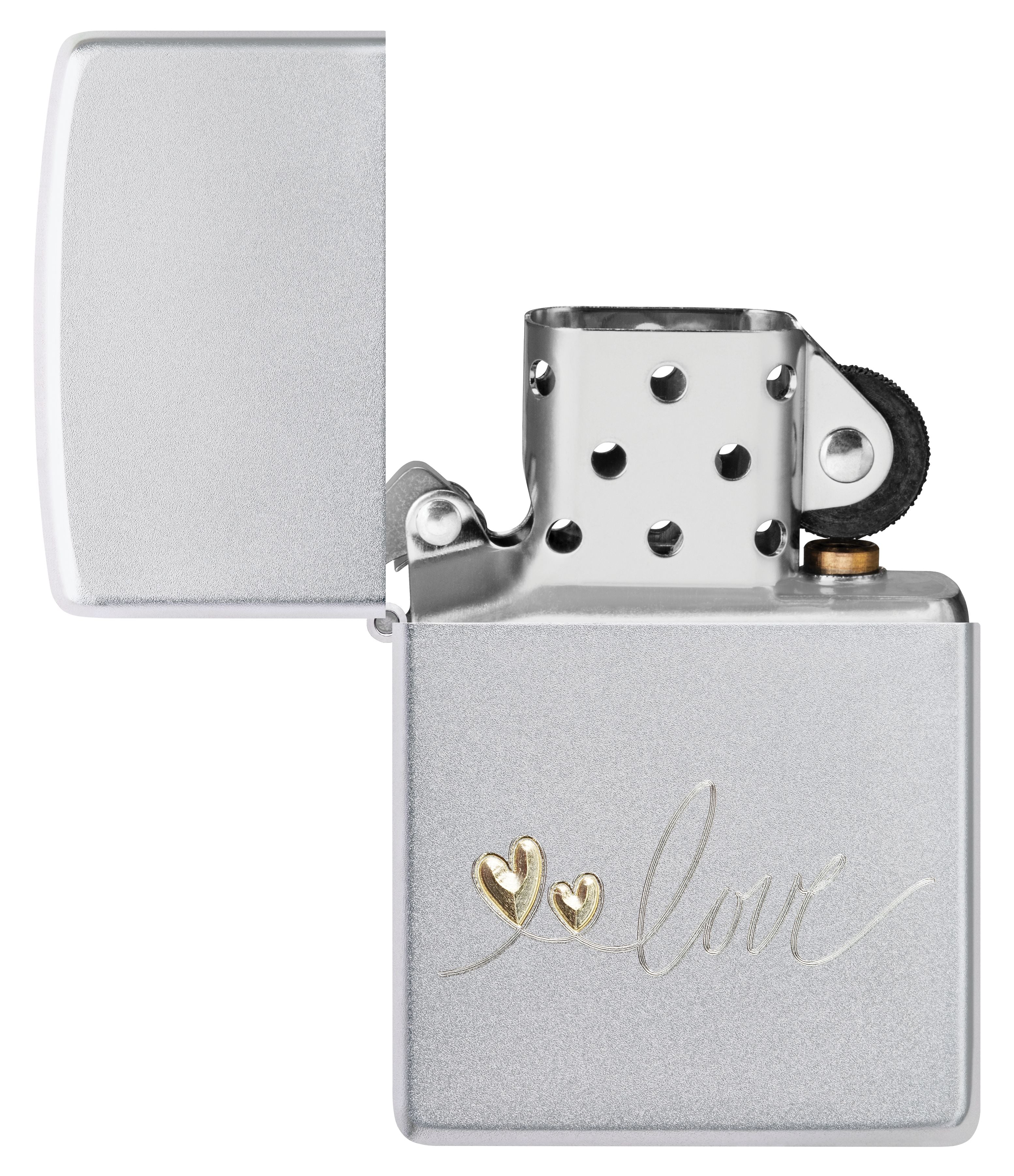 Zippo Love Scripture, Satin Chrome Lighter #48725