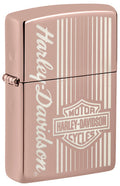 Zippo Harley-Davidson, High Polish Rose Gold Lighter #48992