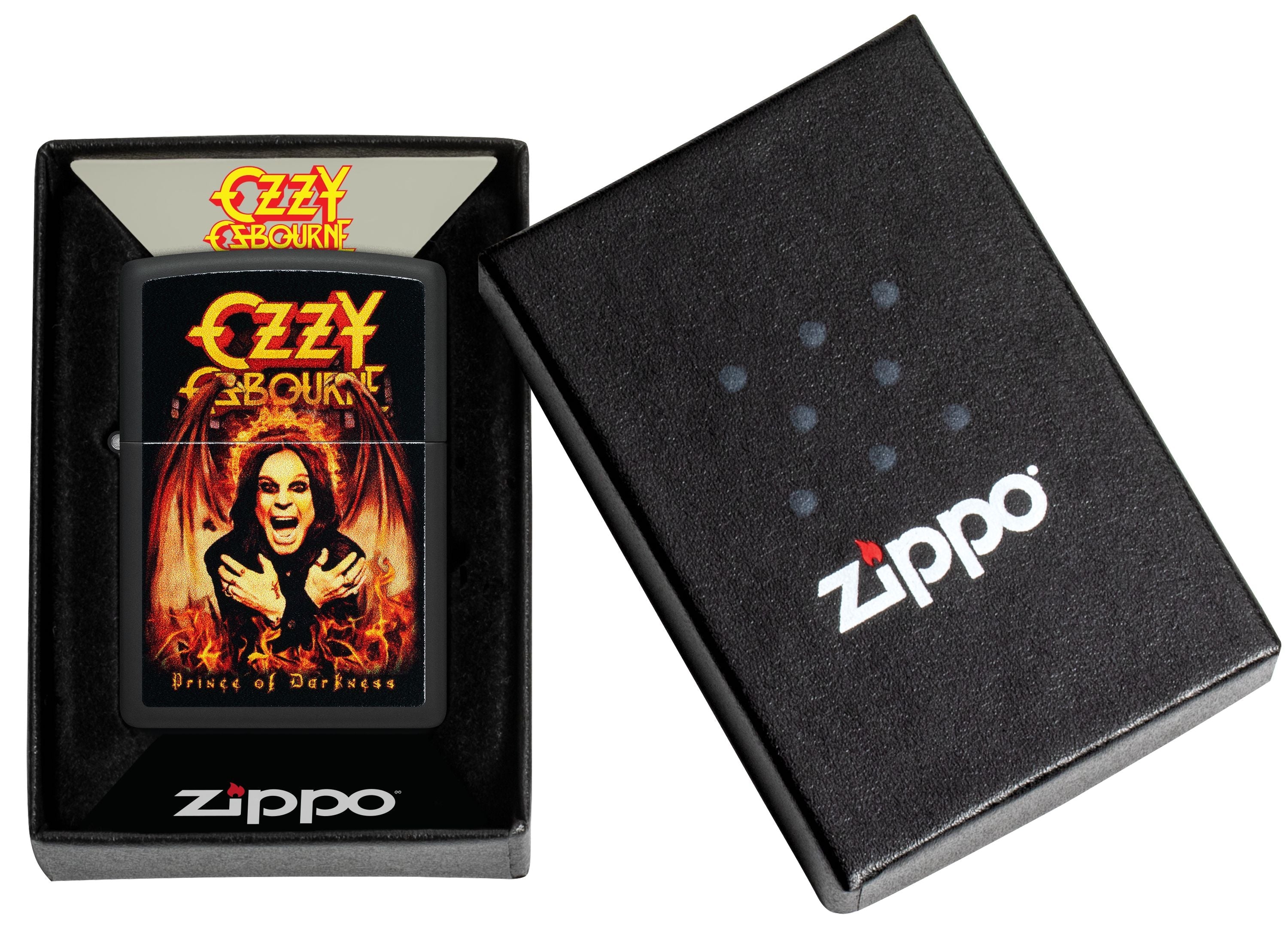 Zippo Ozzy Osbourne Prince of Darkness, Black Matte Lighter #47082