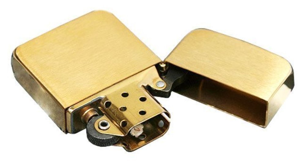 Zippo 1941 Replica, Brushed Brass Lighter #1941B