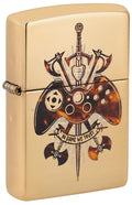 Zippo Gamer Creed, High Polish Brass Lighter #46141