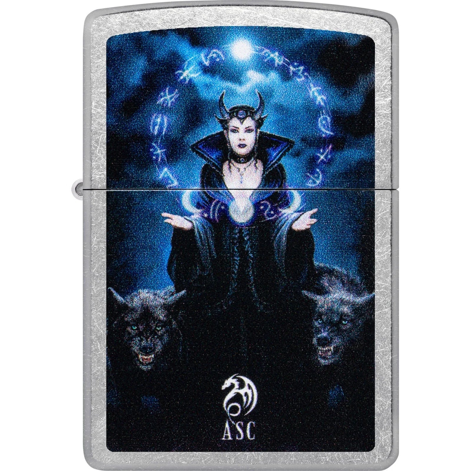 Zippo Anne Stokes Evil Queen Wolves, Street Chrome Lighter #47084