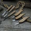 6-Piece Carving Knife, Chisel & Gouge Set