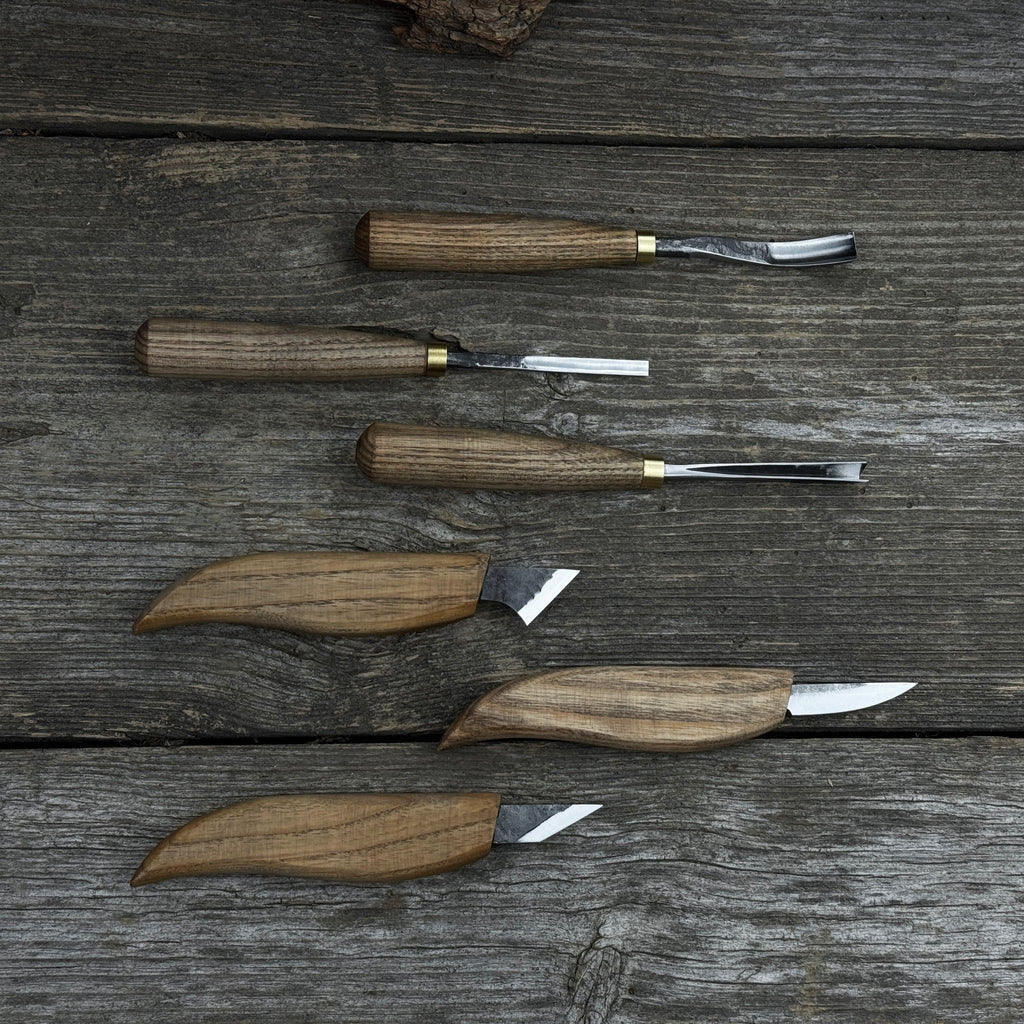 6-Piece Carving Knife, Chisel & Gouge Set