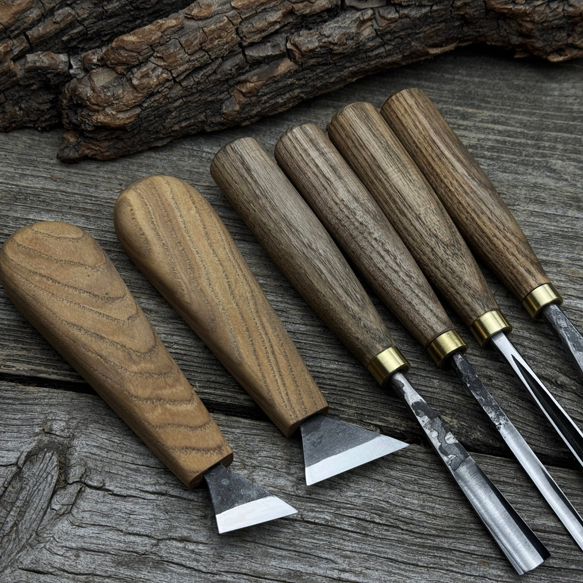 6-Piece Wood Carving Tool Set – Knives, Gouges & Chisels for Detail Work