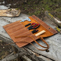 6 Pocket Leather Chisel Roll