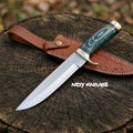 13" D2 Tool Steel Bowie Knife – Weatherproof Pakkawood