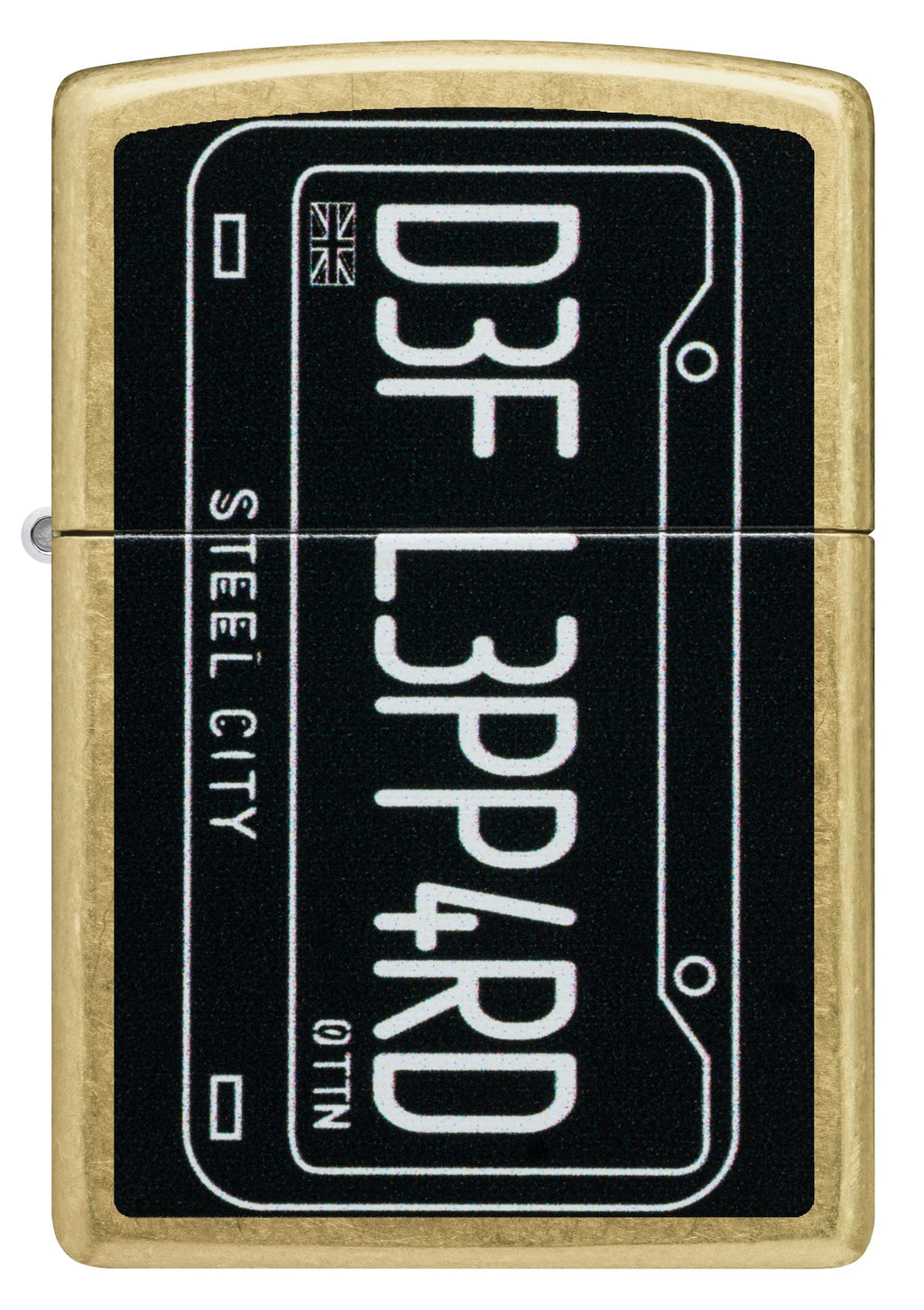 Zippo Def Leppard Steel City, Street Brass Lighter #47223