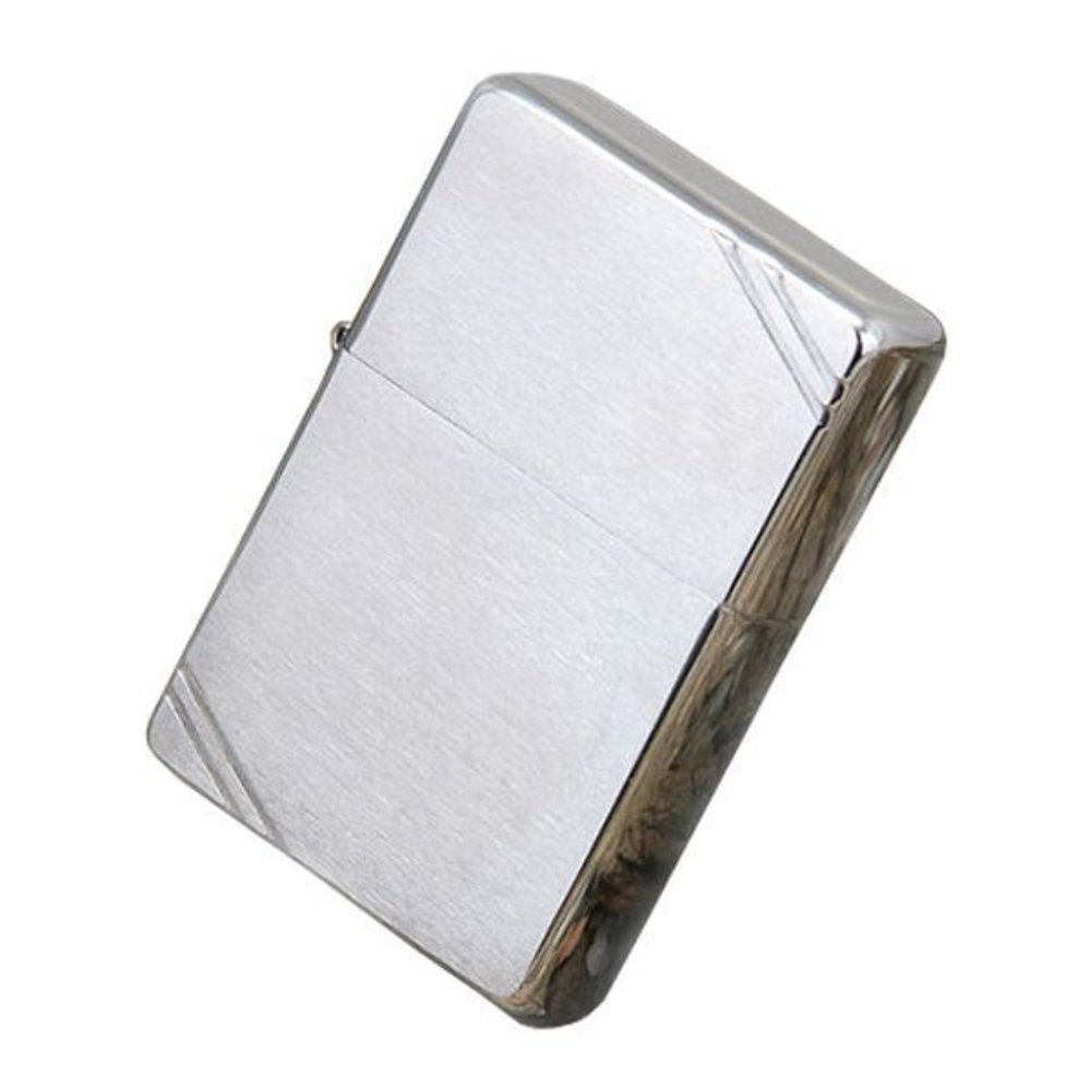 Zippo 1937 Replica w/ Slashes, Brushed Chrome Lighter #230