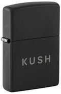 Zippo KUSH Logo, Black Matte Lighter #47215