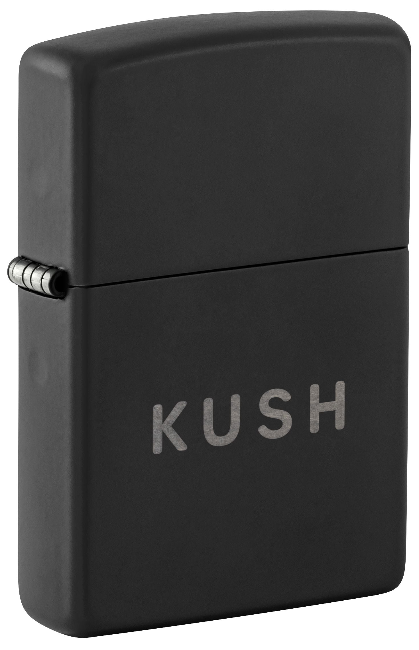 Zippo KUSH Logo, Black Matte Lighter #47215