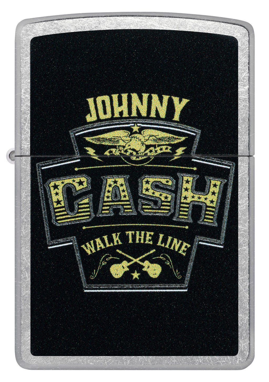Zippo Johnny Cash Marquee, Street Chrome Lighter #46592