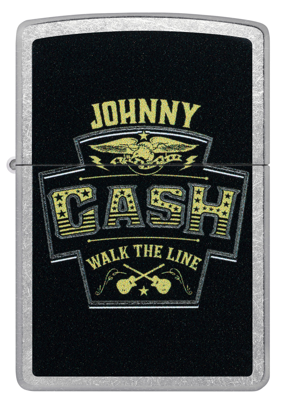 Zippo Johnny Cash Marquee, Street Chrome Lighter #46592