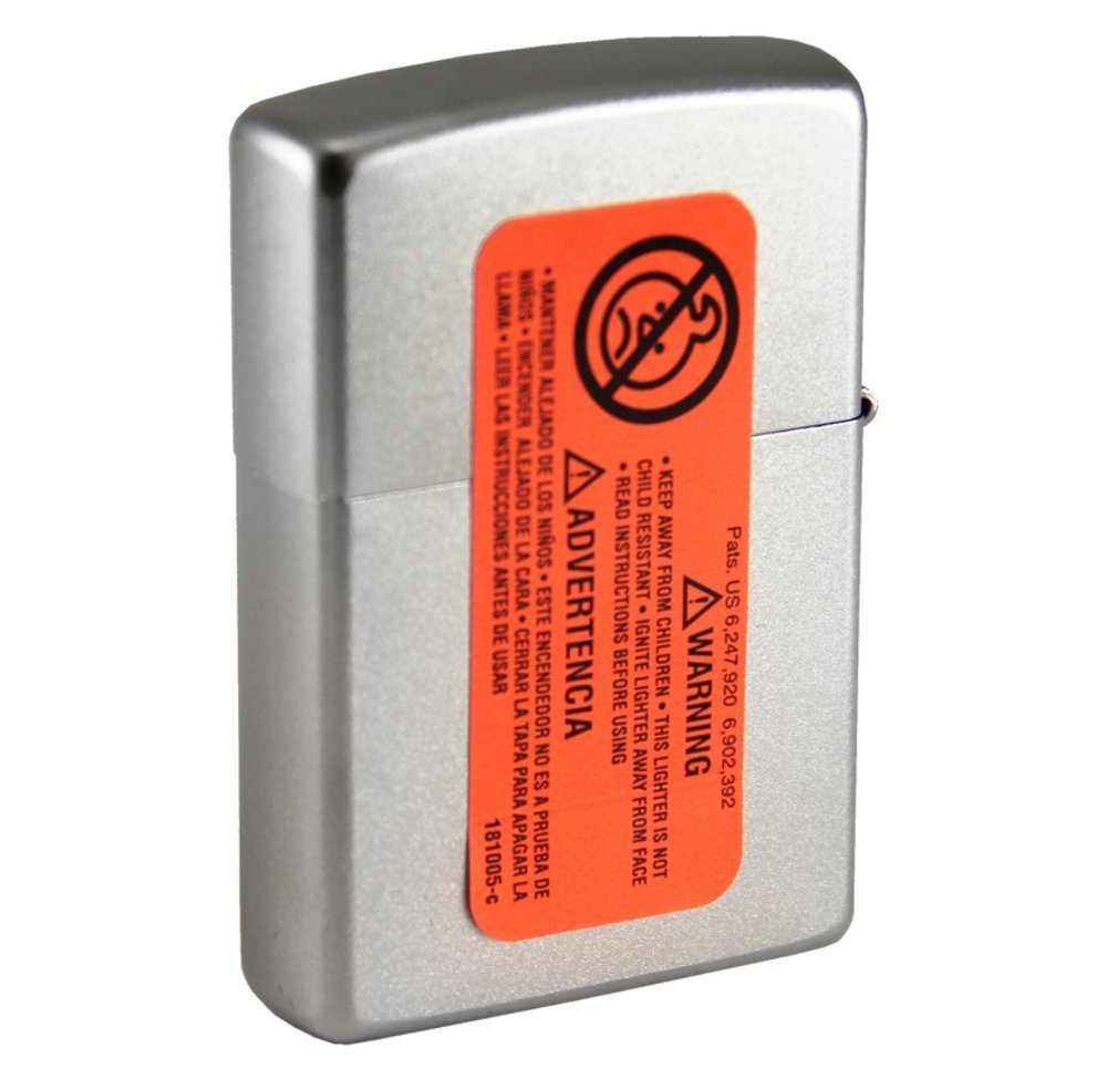 Zippo Serenity Prayer, Satin Chrome Lighter #28458