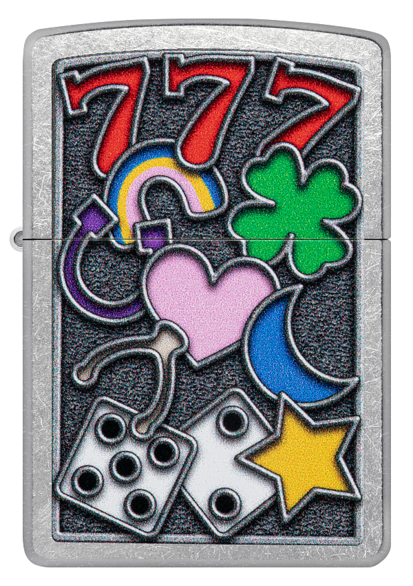 Zippo Casino Vibes, Street Chrome Lighter #48682