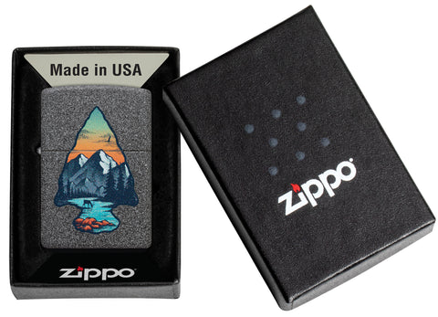 Zippo Mountain, Iron Stone Lighter #46007