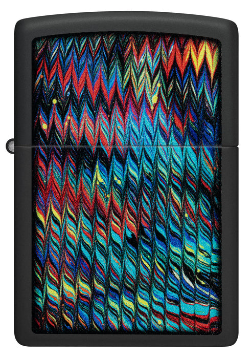 Zippo Paint Pour, Black Matte Lighter #46169