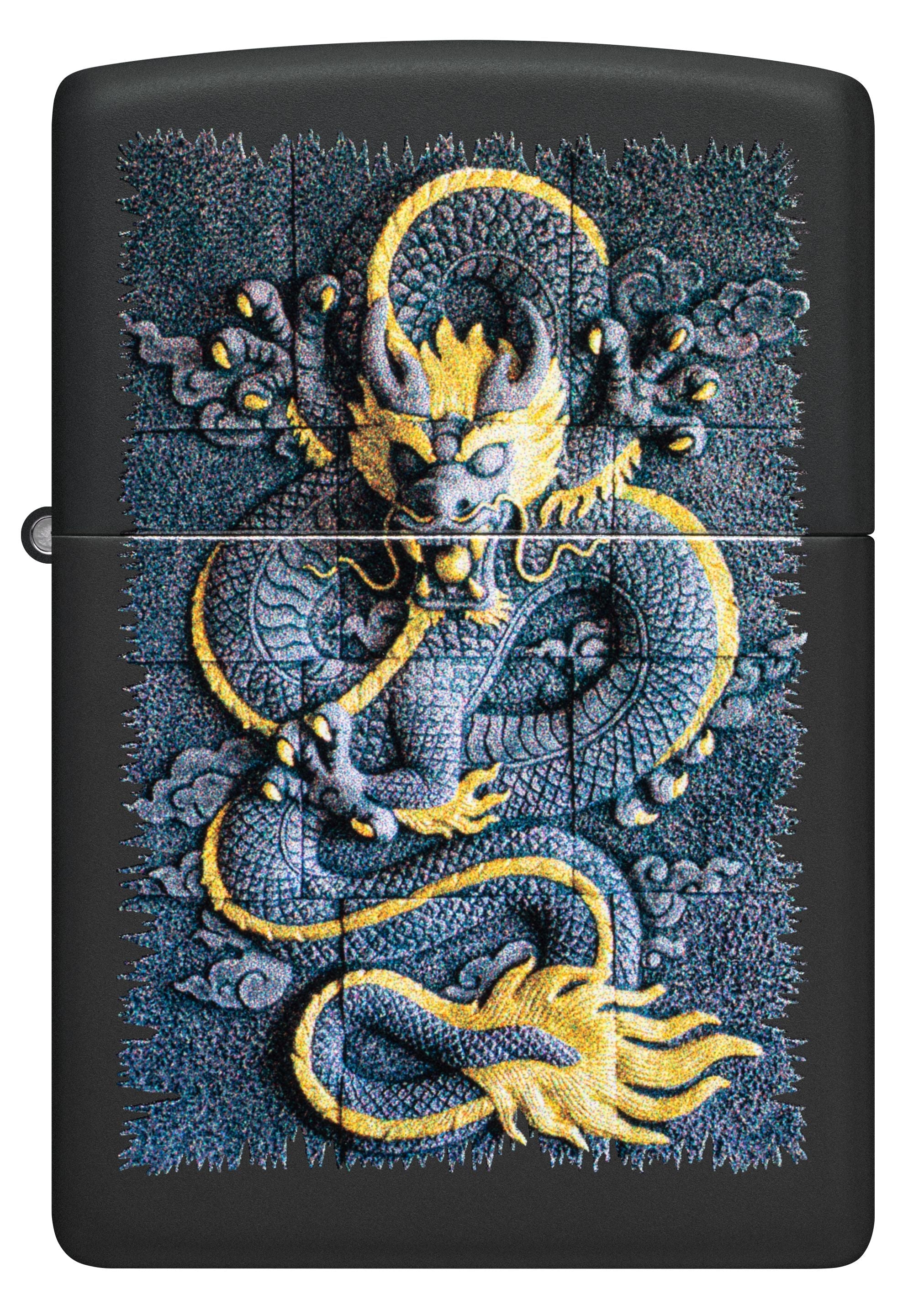 Zippo Asian Dragon Artwork, Black Matte Lighter #47181