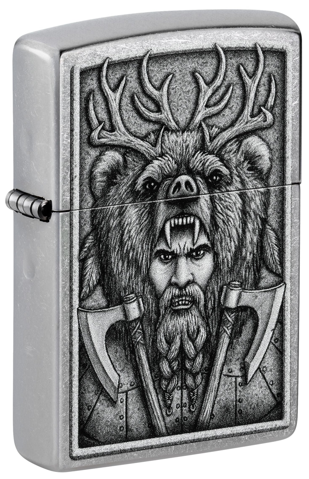 Zippo Viking Hunter, Street Chrome Lighter #48731