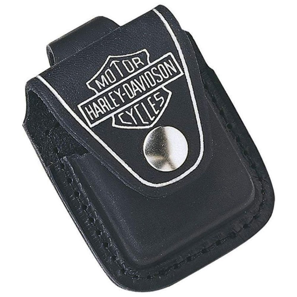 Zippo Harley-Davidson Leather Pouch w/ Belt Loop for Zippo Lighters #HDPBK