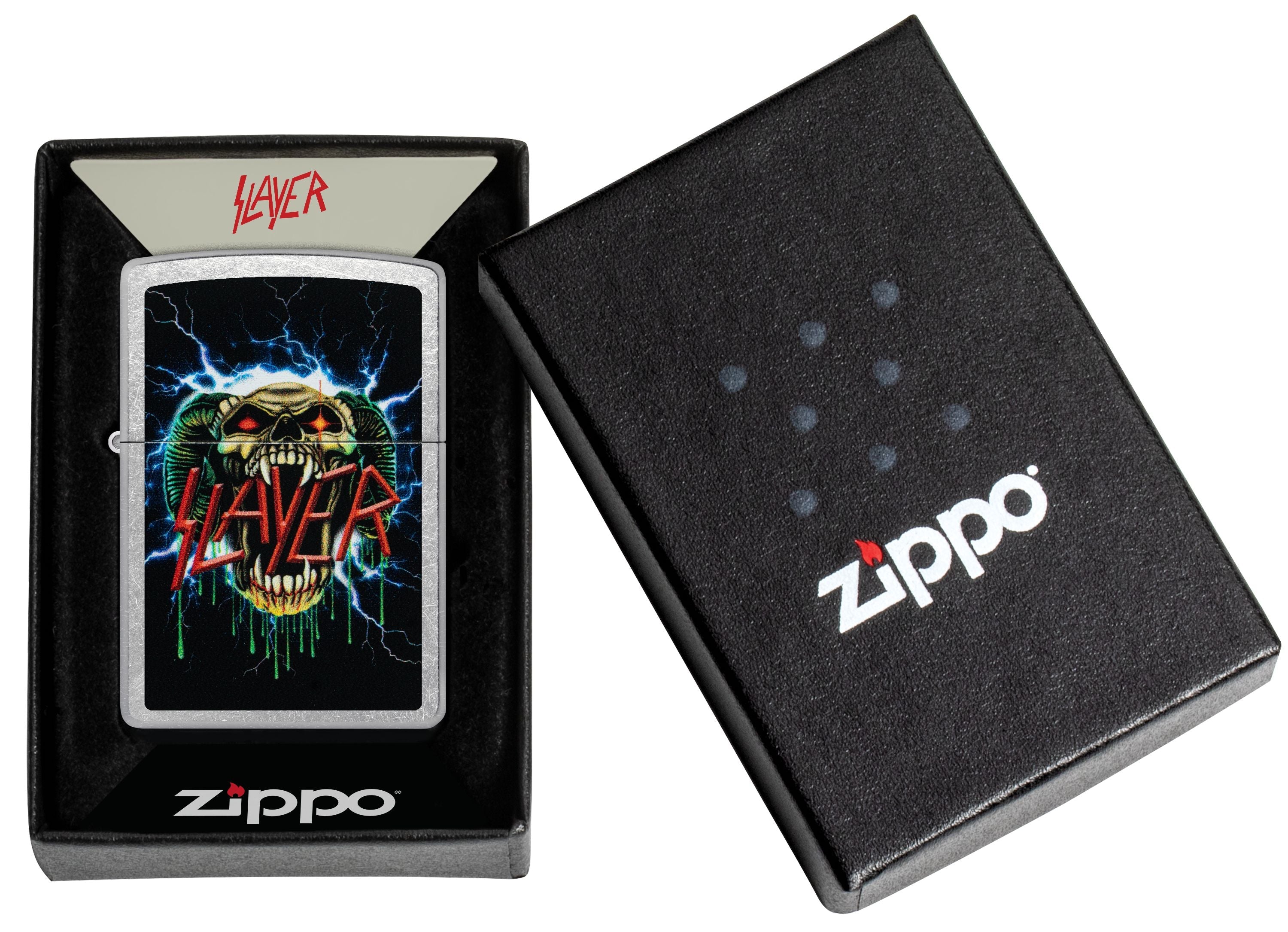 Zippo Slayer Rock Band, Street Chrome Lighter #47222