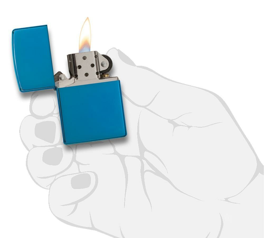 Zippo Sapphire, High Polish Blue Lighter #20446