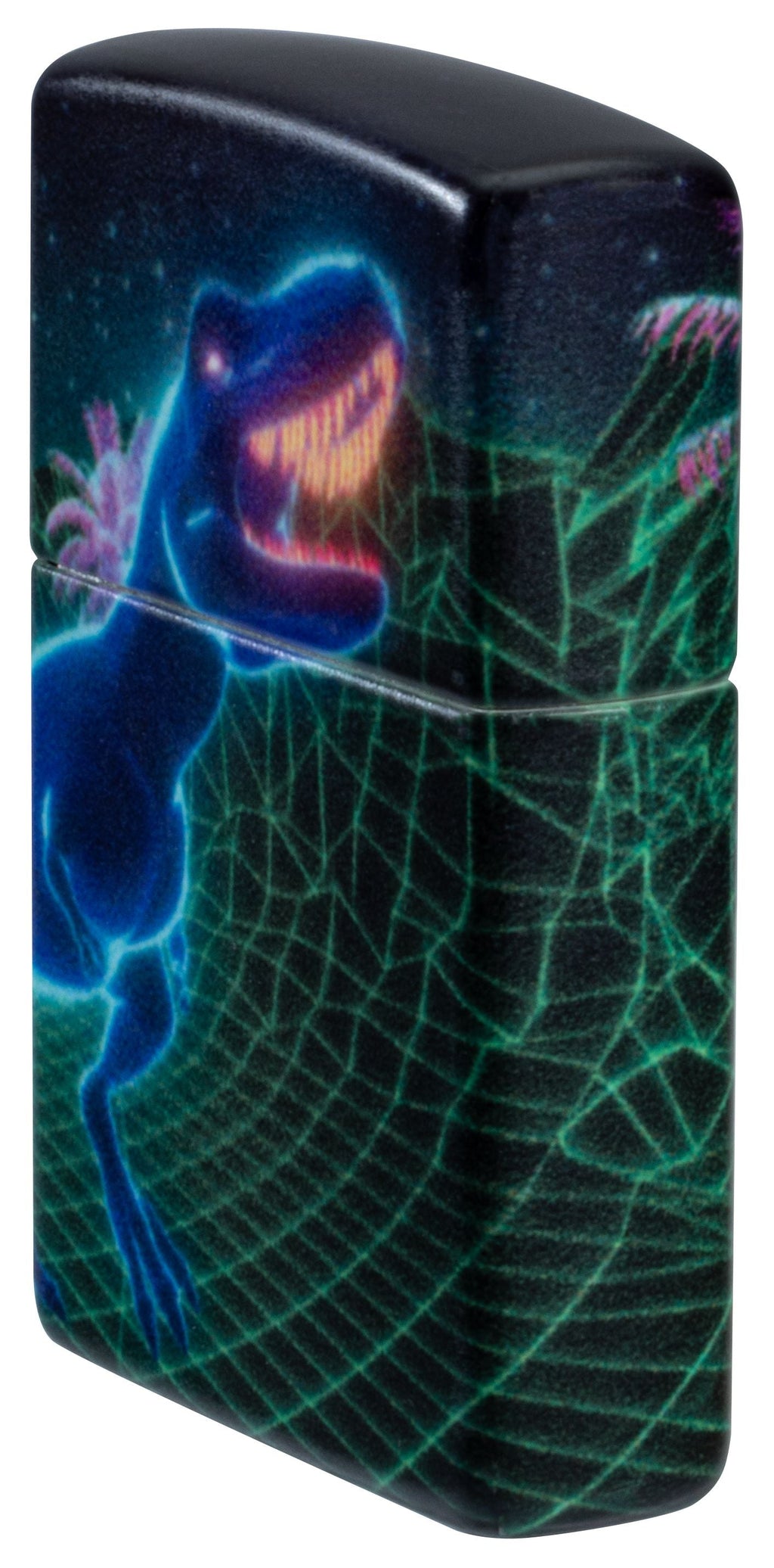 Zippo Cyberpunk Dinosaur 540°, Glow-in-the-Dark Lighter #46701