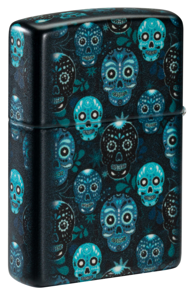 Zippo Sugar Skulls 540°, Glow-in-the-Dark Lighter #46017