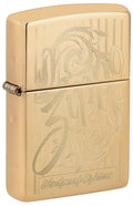 Zippo Swirling Filigree, High Polish Brass Lighter #46568