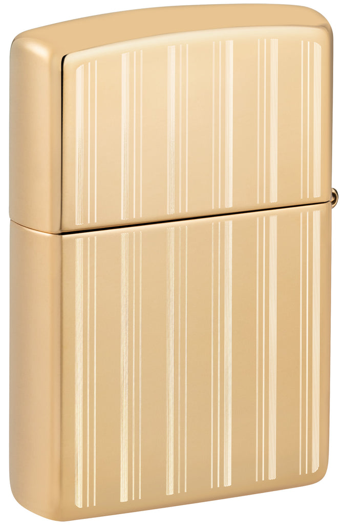 Zippo Classy Zippo Logo, High Polish Brass Lighter #46011