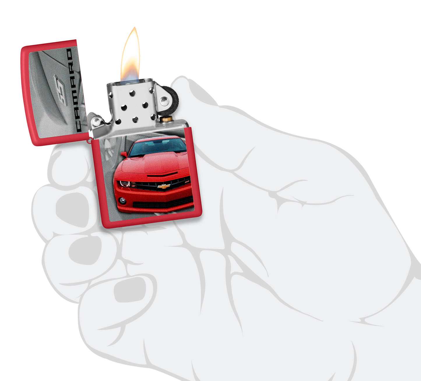 Zippo Chevrolet Camaro SS, Red Matte Lighter #46304