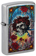 Zippo Grateful Dead Skull Roses, Street Chrome Lighter #47248