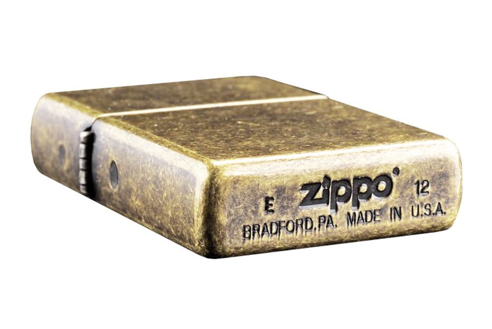 Zippo Rustic, Antique Brass Lighter #201FB