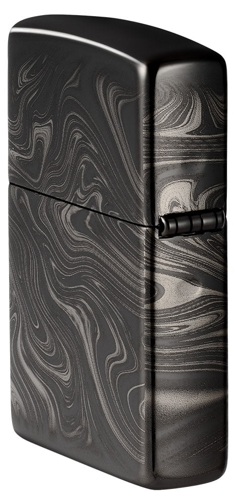 Zippo Marble Pattern 360°, High Polish Black Lighter #49812