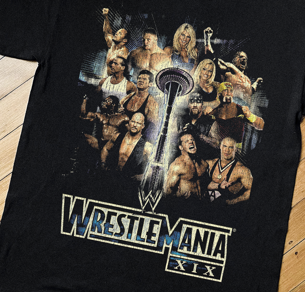 03 Wrestlemania Xix Black T-Shirt