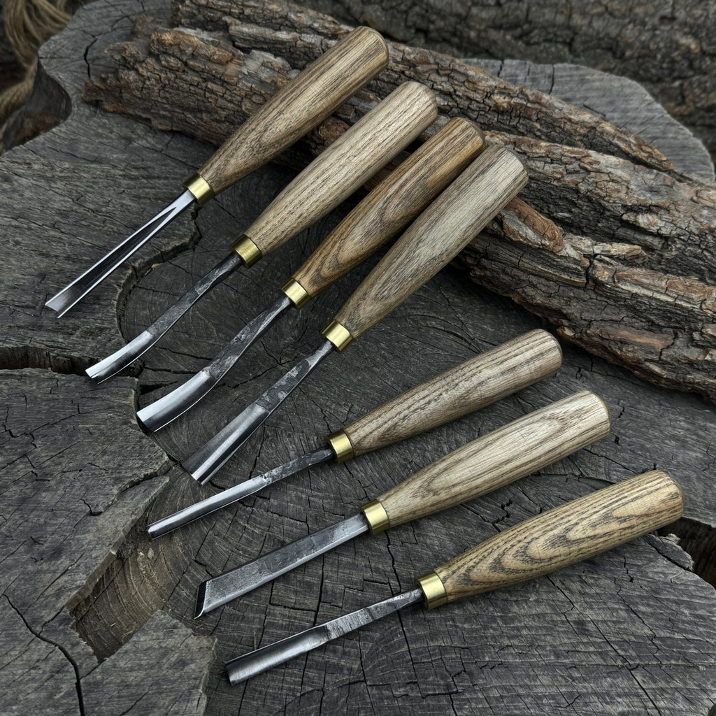 7-Piece Wood Carving Chisel & Gouge Set