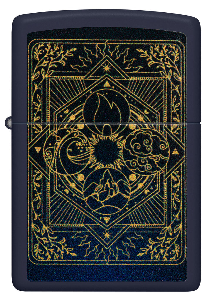 Zippo Earths Elements, Navy Blue Matte Lighter #48958