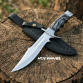 13" J2 Stainless Steel Bowie Knife with Pakkawood Handle