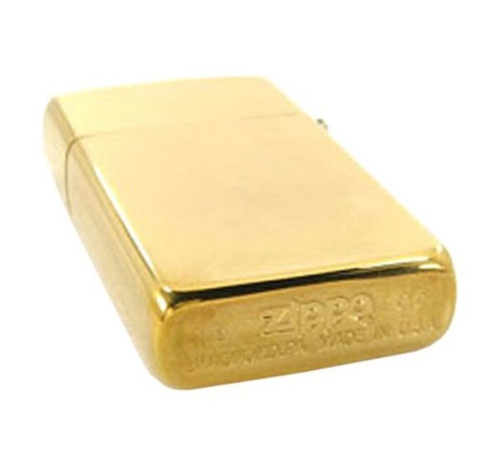 Zippo Slim High Polish, Solid Brass Lighter #1654B