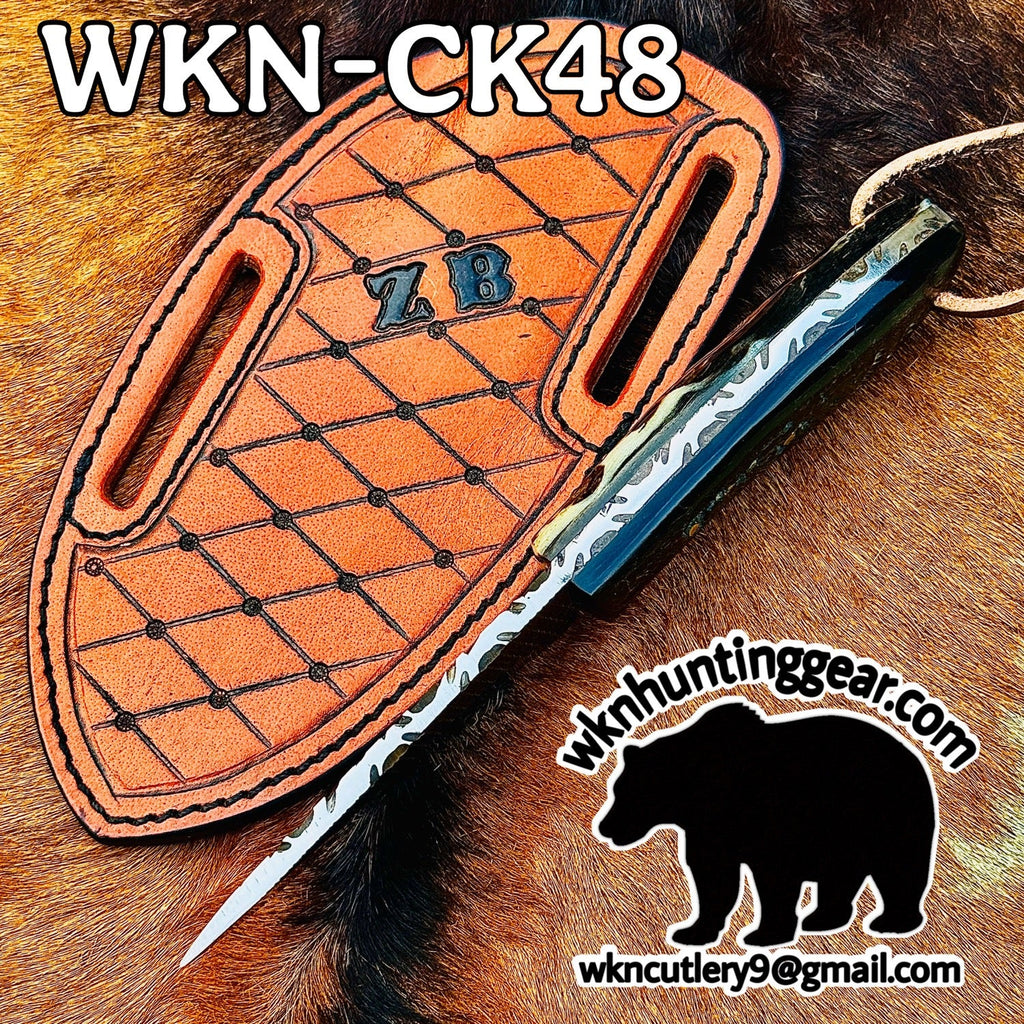 Buffalo Horn Rasp Steel Cowboy Knife for Hunting and Outdoor Tasks