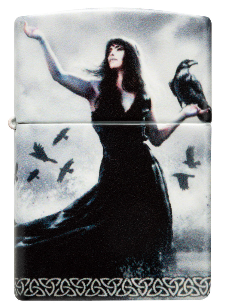 Zippo Mazzi Gothic Lady Ravens, 540° Color Lighter #48969