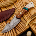 Hunting camping knife from Knives Gear Garage with a sharp blade and ergonomic handle, ideal for outdoor survival and camping tasks.