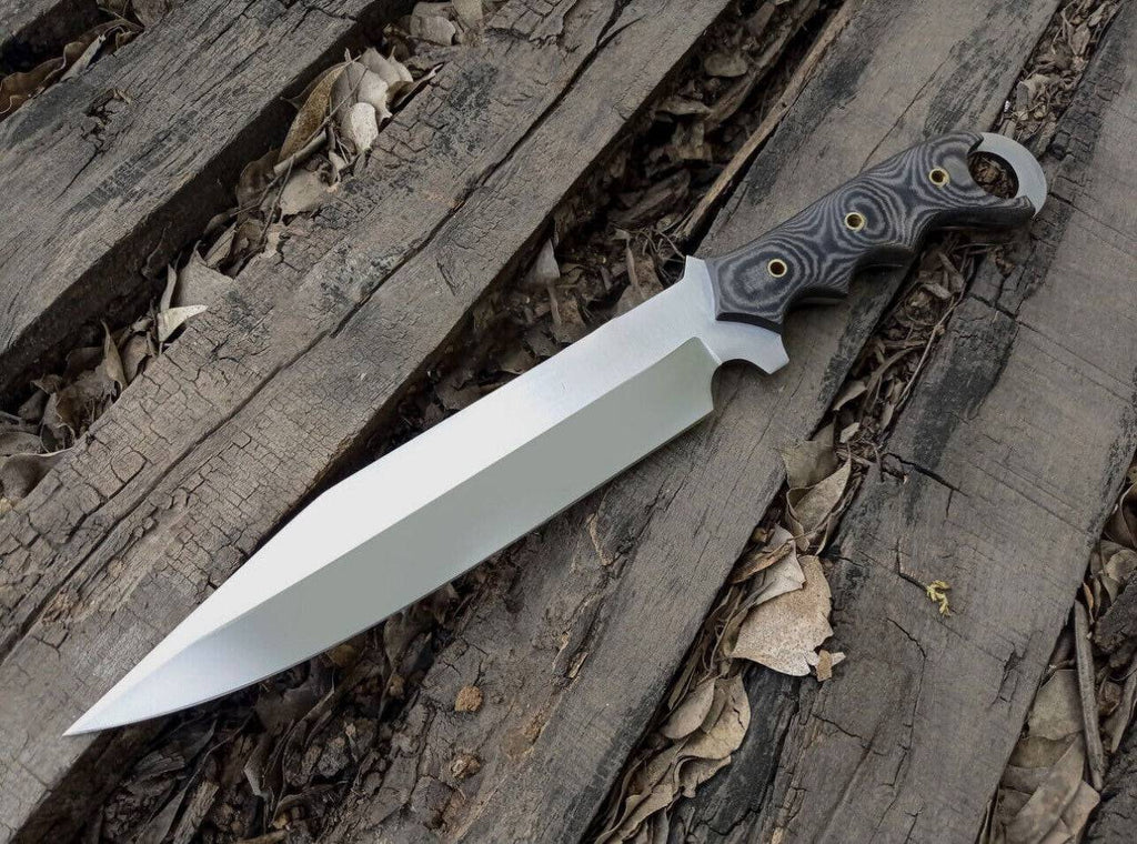 Black Talon Ravenclaw Combat Survival Knife by cskforged with a sharp blade and tactical handle for outdoor and survival use.